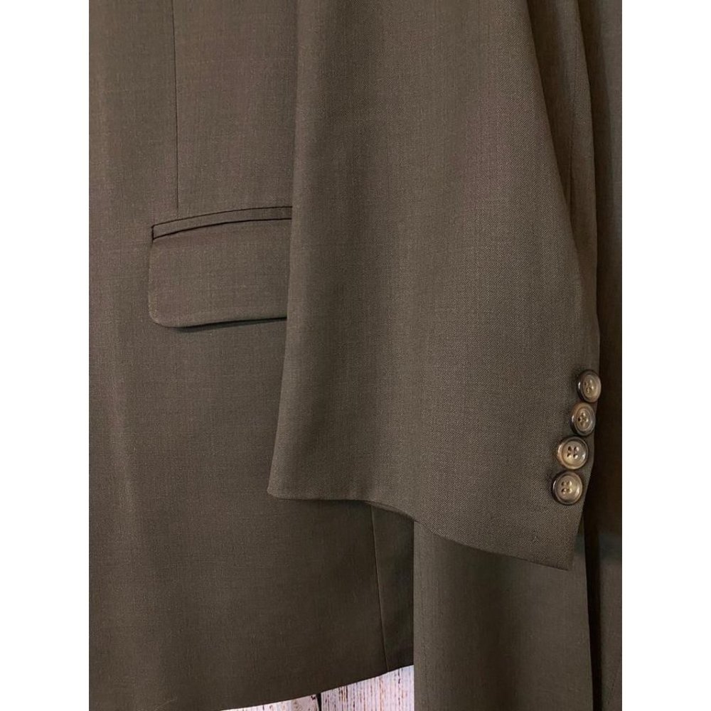 CHRISTIAN LACROIX Taupe Homme Wool 50 Pant Suit - Picture 4 of 8